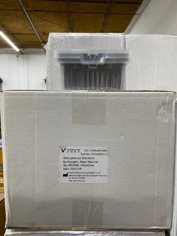 300ul Hamilton pipette tips, Filter, Sterile